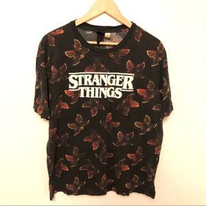 Stranger Things Pattern T-Shirt